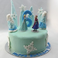 Frozen Cake Elsa and Anna